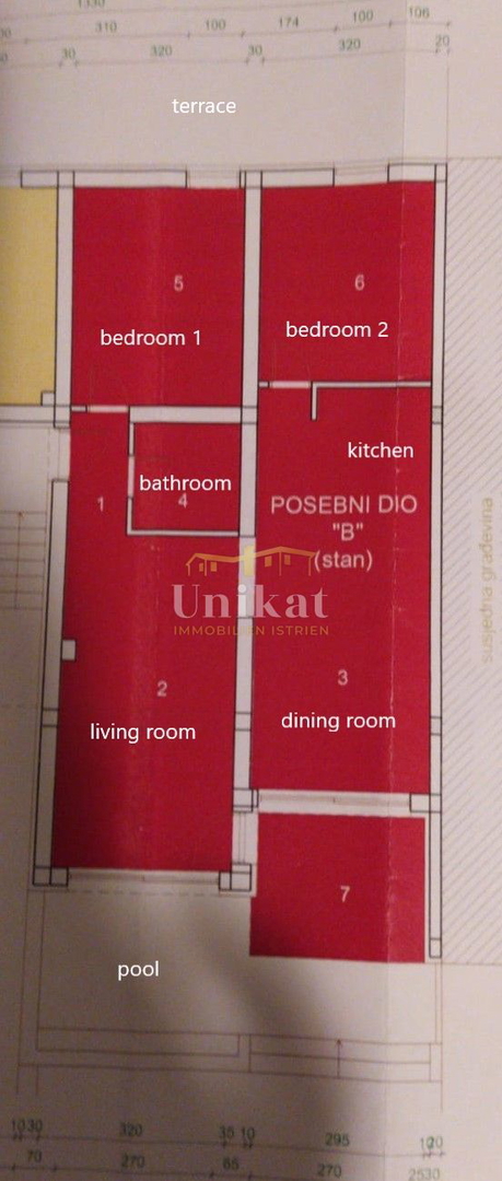 Appartamento con piscina privata - 2 camere da letto